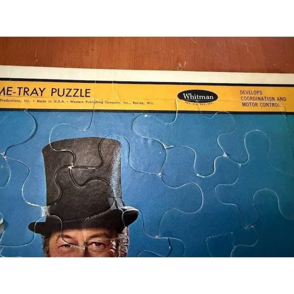 Vintage 1967 Whitman Doctor Dolittle Frame-Tray Puzzle Rex Harrison No. 4568